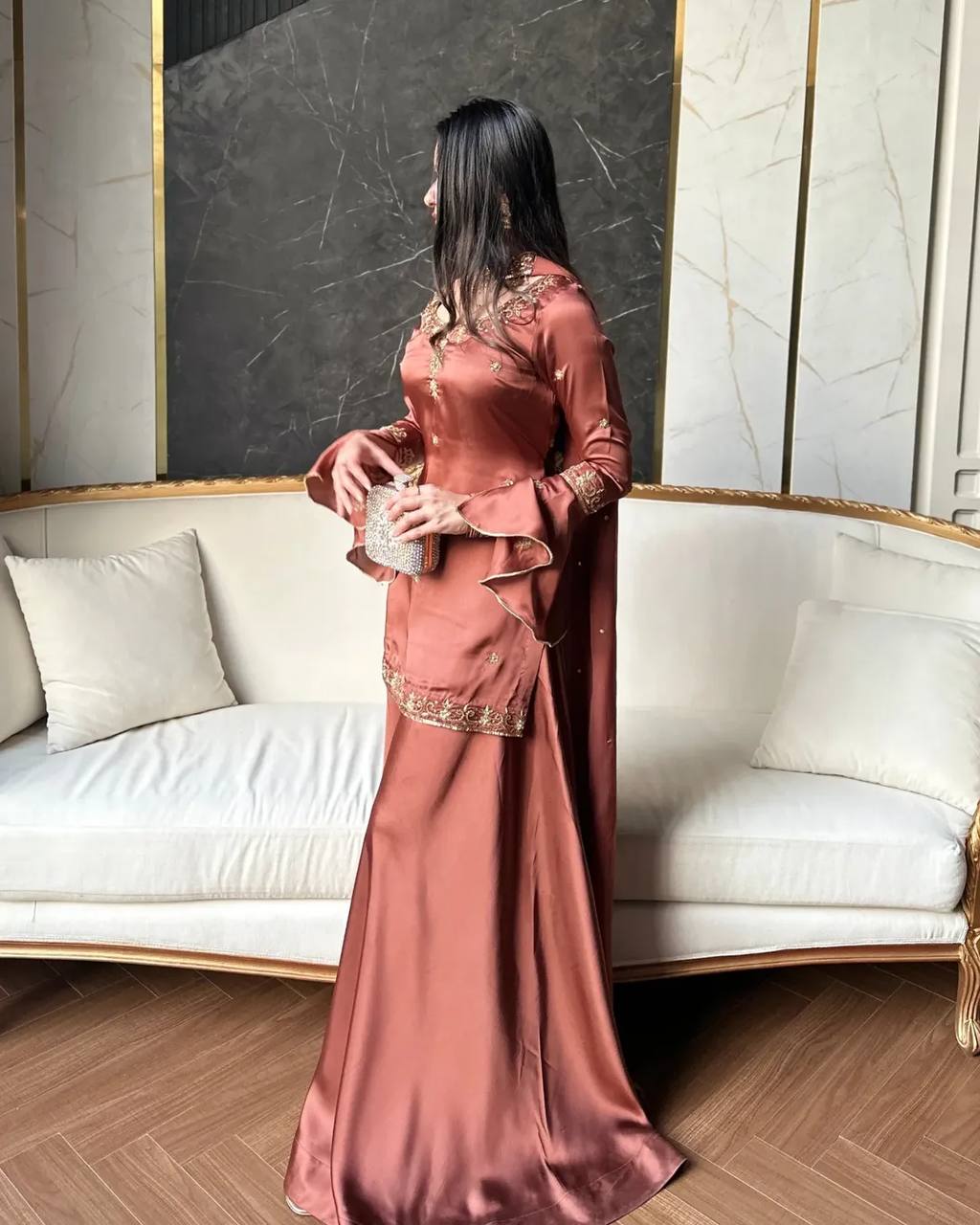 Modern Sienna Bell-Sleeve Silhouette